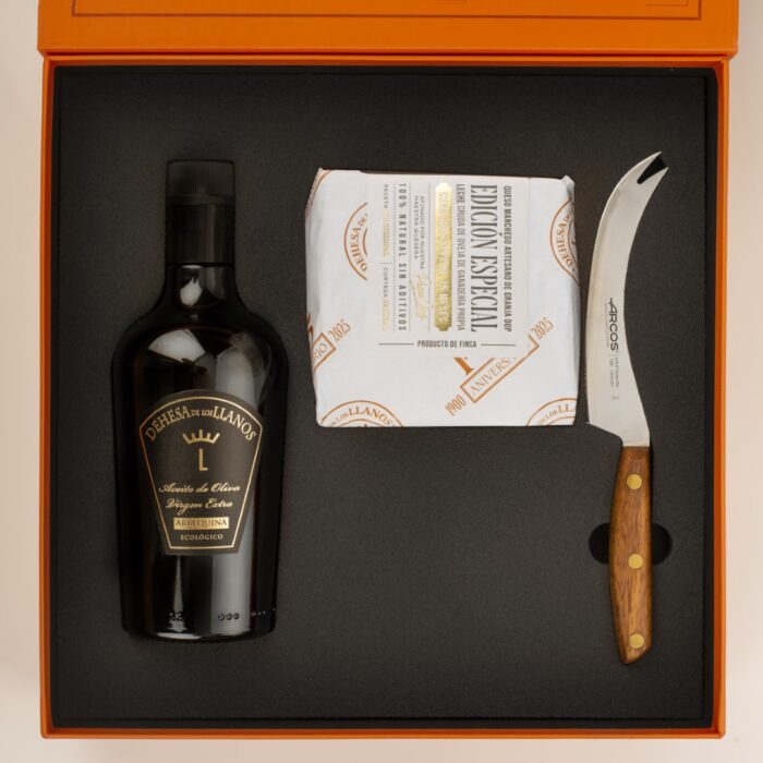 Estuche 125 aniversario - Queso, Aceite y Cuchillo quesero Arcos - Imagen 3